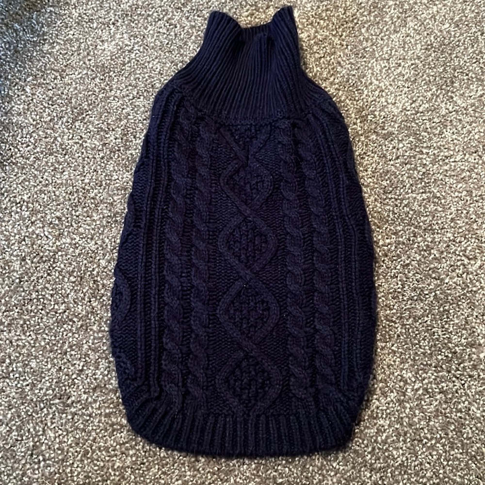 Navy dog sweater